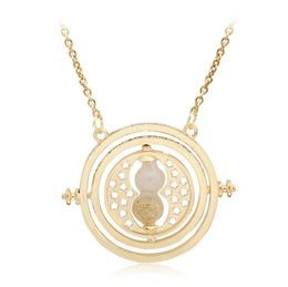 20pcslot Time Turner Necklace Fashion Movie Pendant Jewellery For WomenMen Charms Y12203472488