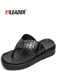 Aleader New 2017 Extremely Soft Flip Flops Men Sandals Beach Shoes For Men High Quality Eva Men Summer Slippers Massage Shoes5549145