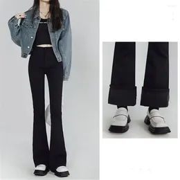 Women's Jeans High Waist Casual Floral Women Chic Y2k Plus Velvet Winter Warm Denim Trousers Slim Vintage Harajuku Streetwear Pant