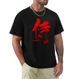 Men's Polos Samurai Kanji T-Shirt Customs Design Your Own Quick Drying Heavyweights Edition Mens Workout Shirts