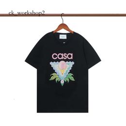 Casa Shirt Top Quality CB Casablanc T Shirt Men Designer T Shirts Spring Summer New Style Starry Castle Short Sleeve Casa Men T-shirts Tennis Club US Size S-xxl 984