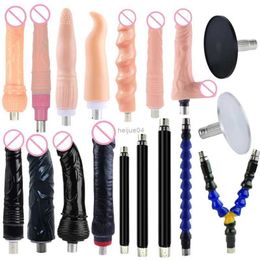 Vibrators Rough Beast Sex Machine Attachment 3XLR Attachment False Penis Suction Cup Sex Machine Traditional Penis AccessoriesL2403L2404