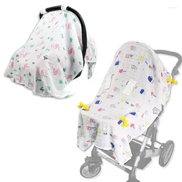 Stroller Parts Baby Accessories Muslin Blanket Car Seat Cover Breathable Sunshade Safety Basket Cart Cradle Cap Visor Sun Canopy