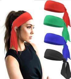 Summer Men Women Sport Headband Tie Up Knot Pirate Hairbands Ninja Gym Yoga Running Sweatband Hat Basketball Tennis Sweat Bands5352884