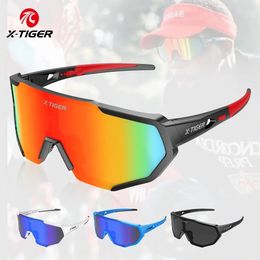 XTIGER Cycling Polarized Glasses UV400 Protective Outdoor Sports Sunglasses MTB PC Equipment 240416