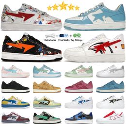 Scarpe casual stella designer uomo da donna sneaker in pelle in pelle nera blu blu bordeaux piattaforma di skateboarding grigio jogging scarpe da passeggiate scarpe sportive scarpe sportive