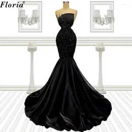 Party Dresses Black Vintage Mermaid Prom Sleeveless Simple Cocktail For Women Celebrity Gowns Vestidos De Fiesta