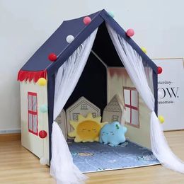 Children Tent Baby Princess Playhouse Super Large Room Crawling Indoor Outdoor Tent Castle Princess Living Game Home Decor Gift 240415