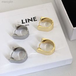 Designer Celiene Jewellery Celins Celis 22 New U-shaped Earrings for Women with a High-end Feel Glossy Gold-plated Aura and