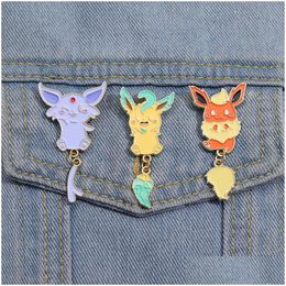 Cartoon Accessories Girl Childhood Yellow Elf Friends Pin Badge Cute Movies Games Hard Enamel Pins Collect Brooch Backpack Hat Bag C Dhyxd