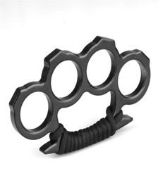 Four Fingers Brand ARIVAL Hard alloy Black KNUCKLES DUSTER BUCKLE Male and Female Selfdefense Knuckle clasp ST0331158524661