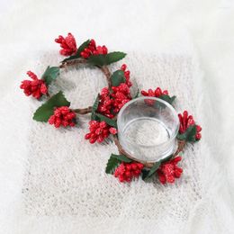 Decorative Flowers Berry Napkin Ring Party Decor Christmas Ornament Supplies Simulated Berries Rings