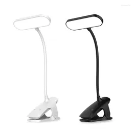 Table Lamps 360 ° Flexible Gooseneck Clamp Desk Lamp For Office/Study/Bedroom Durable Gift