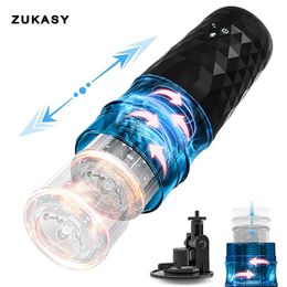 Telescopic Rotation Male Masturbator Vagina Masturbation Equipment sexy Toys for Men Goods for Adults Piston Automatic Mastubator