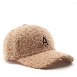 Ball Caps Baseball Cap Women Autumn Winter Lambswool Warm Hats For Man Snapback Hat Female Hip Hop Gorras Bone Casquette Gorro