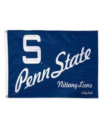 Penn State University Throwback Vintage 3x5 College Flag 3x5ft Outdoor or Indoor Club Digital printing Banner and Flags Whole1521841