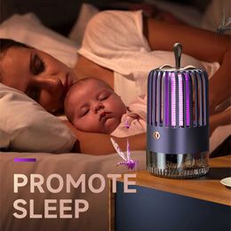 Mosquito Killer Lamps ZK20 Electric Mosquito Lamp UV Lamp USB Charging Silent Trap Mosquito Repellent YQ240417