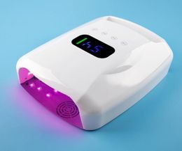 Nail Dryers 28800mAh Rechargeable UV Lamp Red Light 96W Glue Baker Manicure LED Potherapy Professional8624286