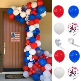 Party Decoration 1 Set Fashion Bright Colour Balloon Wreath Eye-catching Ornamental 4th Of July Independence Day Garland