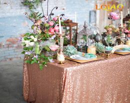 120x200cm120x400cm Glitter Sequin RECTANGULAR Tablecloth Rose Gold Sequin Table Cloth for Wedding Party Christmas Decoration3100571