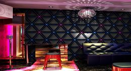 Wallpapers Luxury 3d Geometric Black Wallpaper Ktv Room Modern Bar Night Club Decorative Waterproof PVC Wall Paper P1073038566