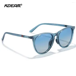 Sunglasses KDEAM Noble Polarized 3D Embossment Grace Frame Round Sport Enjoy Men Women Detail Comfort Shades UV