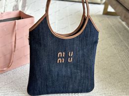 Summer Denim Bag Designer Tote Bag Women Shoulder Bag Men Blue Canvas Handbag Hobo Cluth Bags Beach Versatile Flip Wallet
