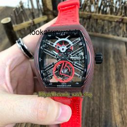 Luxury Men/Women Watch Super Top SKELETON Automatic Fibre VANGUARD eternity Real Case Tourbillon Skeleton Dial Sport