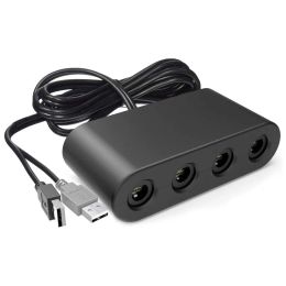 Speakers Gamecube Controller Adapter Compatible with Switch/Wii U/PC 4 Ports NGC Control Converter Accessories USB Wired Remote Receiver