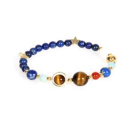 Charm Bracelets Whole 10pcslot 6mm Stone High Quality Universe Galaxy The Eight Planets In The Solar System Guardian Star2324479