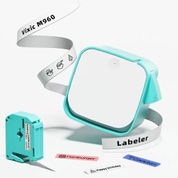 Printers M960 Mini Label Maker with Tape Portable Bluethooth Label Printer Sticker Inkless Impresora Android IOS Portable Label Printer