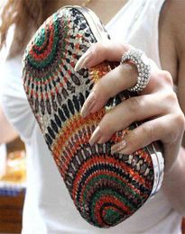2019 Wedding Dress Bag Women Clutch Purses Knuckle Rings Sequins Evening Bag Party Bride Wallet Day Clutch Rhinestone Makeup Bag H6571514
