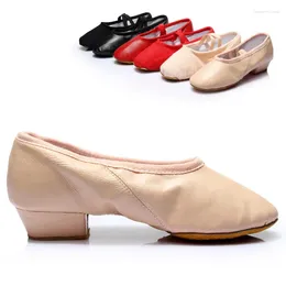 Dance Shoes Spring Summer Teachers Practice Ballet Soft Sole Dancing Women Low-heeled Square