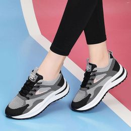 Casual Shoes Women's Lightweight Sneakers Fashion Running Women Mesh Breathable Versatile Round Toe Walking Flat Sneaker