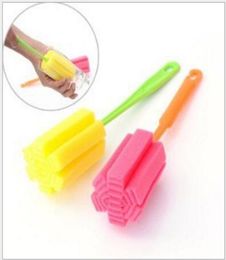 Baby Milk Bottle Clean Brush With Hook Nipple Feeding Water Cup Brush Randomly mix color EEA3349686516