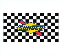 Custom Digital Print 3x5ft flags Race Racing Mahwah SUNOCO Cup Series Event Chequered Flag Banner for Game and Decoration4708403