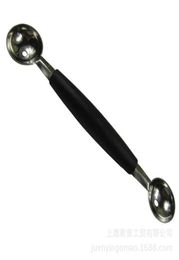 Fashion Stalinless Steel Cook Dual Double Melon Baller Ice Cream Scoop Fruit Spoon7568321