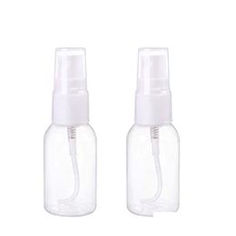 Packing Bottles Wholesale 30Ml 1Oz Empty Transparent Spray Bottle Plastic Portable Refillable Fine Mist Per Atomizer Container For Cle Dhhpd