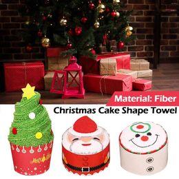 Towel Christmas Cake Shape Snowman Dinner Decor Year Embroidered For Home Tree Towels Children's Cute