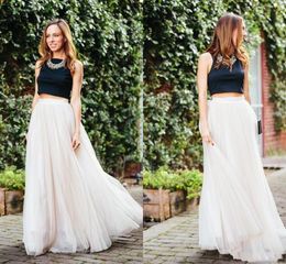 Black and Ivory Two Piece Prom Dresses Cap Sleeve Cap Sleeve Wome Dress A Line satin Formal Evening Gowns2016 Design6057391