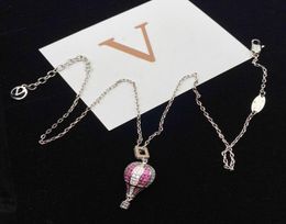 Luxury Pendant Air Balloon Necklaces Fashion for Man Woman Highly Quality Women Party Wedding Lovers Gift Hip Hop Jewelry With8676448