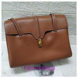 Luxury Designer tote Bags Selinss online store 2024 New Underarm Bag Same Style Handheld One Shoulder Large Genuine Leather With Original Logo