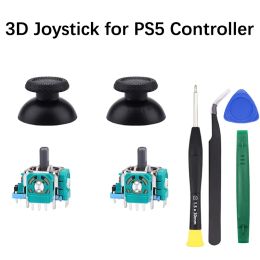 Mice 8 in 1 Replacement Joystick Kit for PS5 Controller with Screwdriver 3D Analog Thumb Sticks Repair Kits