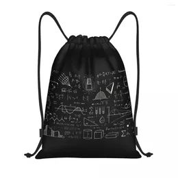 Shopping Bags Custom Math Science Physics Drawstring For Yoga Backpacks Men Women Laboratory Technology Sports Gym Sackpack