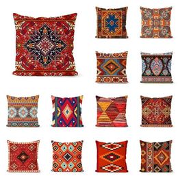 Pillow Bohemian Mandala Geometria Linen Cover Room Decoration Home Sofa Car Chair Pillowcase 45x45cm Gifts