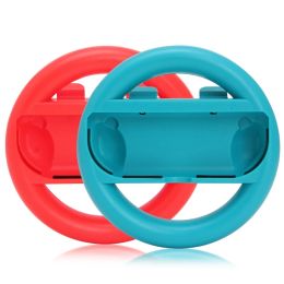 Joysticks 2Pcs Left Right Game Steering Wheel Controller Handle Holder Grip JoyCon Controller Gamepad For Nintendo Switch OLED Accessories