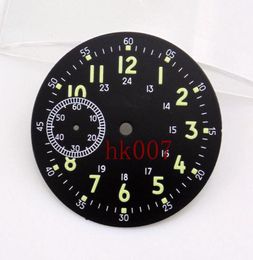 P529 Corgeut Black Watch 39mm Dial Fit for eta 6497 Seagull st36 movement Dial2853750