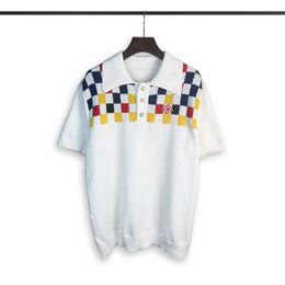 2 Yeni Moda Londra İngiltere Polos Gömlek Erkek Tasarımcıları Polo Gömlek Yüksek Sokak Nakış Baskı Tişörtleri Erkekler Yaz Pamuklu Gündelik Tişörtler #1316
