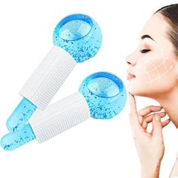 2PCS Beauty Ice Hockey Energy Beauty Crystal Ball Cooling Ice Globes Water Wave For Face And Eye Massage Roller Skin Care 240417