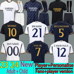 23 24 real mADRIds Soccer Jerseys Fans Version 2023 2024 kit MODRIC camiseta VINI JR CAMAVINGA TCHOUAMENI mADRIdes football shirt kids